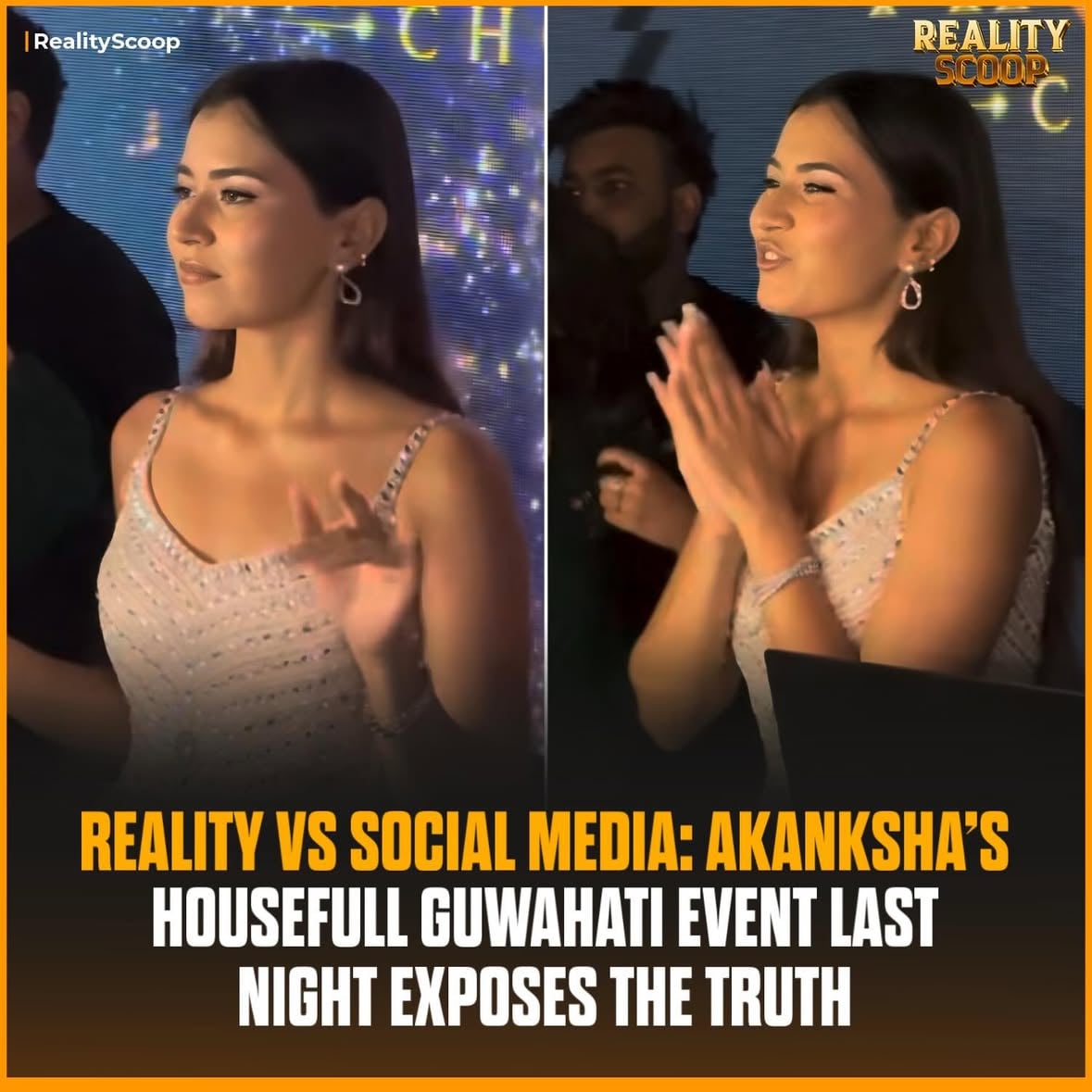 While comment sections scream “mat aa”, reality tells a completely different story 👀

Guwahati event = PACKED, housefull, fans going absolutely crazy for Akanksha 💥🙌

Hate online vs love on ground — the difference is LOUD and clear 😤🔥

Numbers don’t lie, crowd doesn’t fake — she’s clearly rising above the noise 

#MTVSplitsvillaX6 #MTVSplitsvilla #MTV #Splitsvilla16 #RealityScoop