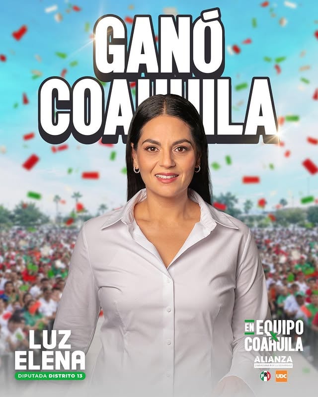 Gracias a cada persona que confió, participó y salió a votar. Este resultado es de la ciudadanía que cree en el trabajo, la cercanía y los resultados.

Con responsabilidad, compromiso y mucho corazón, seguiremos trabajando por nuestro #Distrito13 y por todo #Coahuila.

¡Gracias por su confianza!