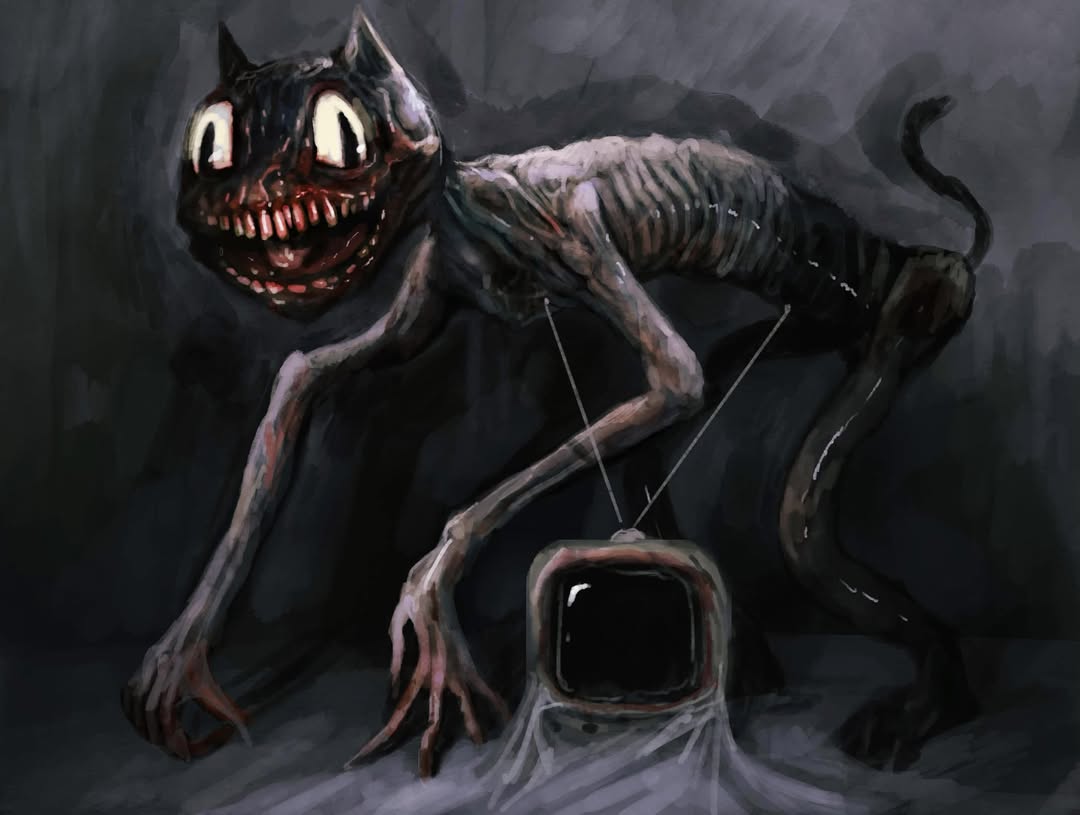 Cartoon Cat, one of many forms by @trevorhenderson
