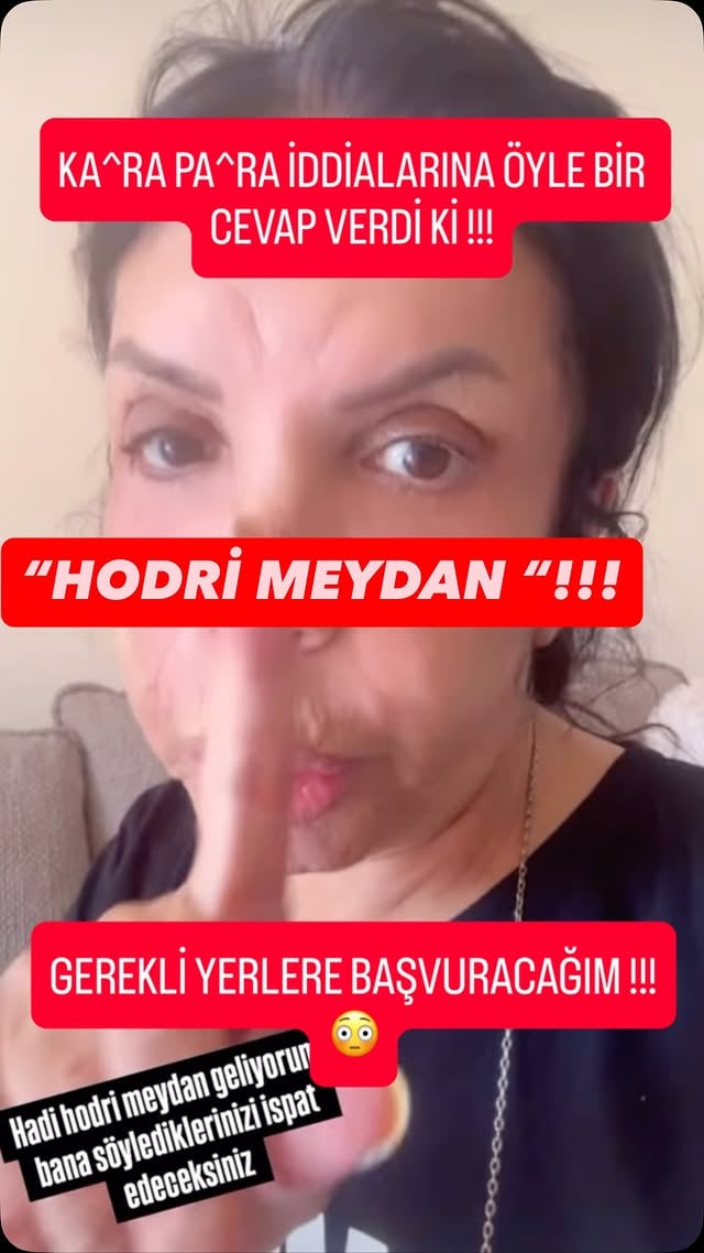 Cemile Kaya hakkında gündemde olan kara para aklama iddialarına bir kez daha sert tepki gösterdi. Hakkındaki suçlamaların ispatlanmasını isteyen Kaya, “Benim hakkımda iddialar var, hodri meydan ispat edin. İspat edemezseniz alacağım tazminatla hayvanları besleyeceğim” ifadelerini kullandı. 61 yaşında olduğunu hatırlatan fenomen, tüm gelirlerinin ve ticaretinin devlet tarafından bilindiğini belirterek kendisine yöneltilen suçlamaları kesin bir dille reddetti. Açıklamaları kısa sürede sosyal medyada geniş yankı uyandırdı. Siz Cemile Kaya’nın açıklamaları hakkında ne düşünüyorsunuz? Gelişmeler için takipte kalın!#cemilekaya #magazingündemi #sondakika #sosyalmedya #gündem