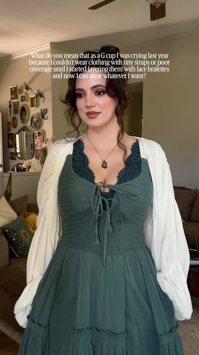I truly don’t think I go a day without layering a lace bralette with my outfits anymore. Plus they are so much more comfortable than wearing a real bra! 🤌🏼 comment LINK below and I will send you all of my favorite styles (and yes they are all G cup friendly!) 

https://liketk.it/6fiix