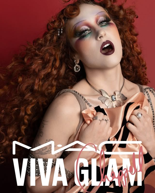 VIVA GLAM X CHAPPEL ROAN The trailblazing pop star is the new face of VIVA GLAM - and just dropped a limited-edition collection.“VIVA GLAM has always been about more than makeup. It’s about showing up for communities and making real change,” says @chappellroan. ”Being able to create these shades and know that every purchase gives back makes this partnership feel incredibly special to me.”@chappellroan wears new VIVA GLAM Lustreglass Sheer-Shine Lipstick in Roan Of Arc. Chappell Roan @chappellroan for @maccosmetics Photographer: Inez & Vinoodh @inezandvinoodh Global Creative Director: Nicola Formichetti @nicolaformichetti Makeup Artist: Andrew Dahling @1800andrewdahling Stylist: Genesis Webb @genesiswbb Hairstylist: Lacy Redway @lacyredwaySet Designer: Polina Osipova @polinatammiShop VIVA GLAM x Chappell Roan from 11.06.2026 online at maccosmetics.co.uk or at your nearest MAC store.#VIVAGLAM by @maccosmeticsuki