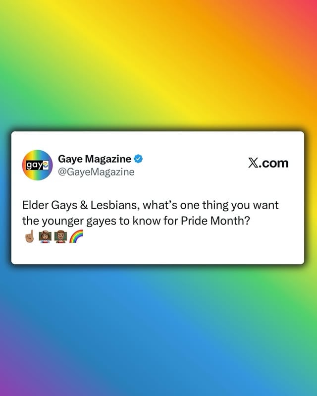 Elders Gayes, tap in! What would you teach? 💭🤔🌈 #PrideMonth

(Subscribe for more LGBT News & Exclusives at #GayeMagazine.com!)