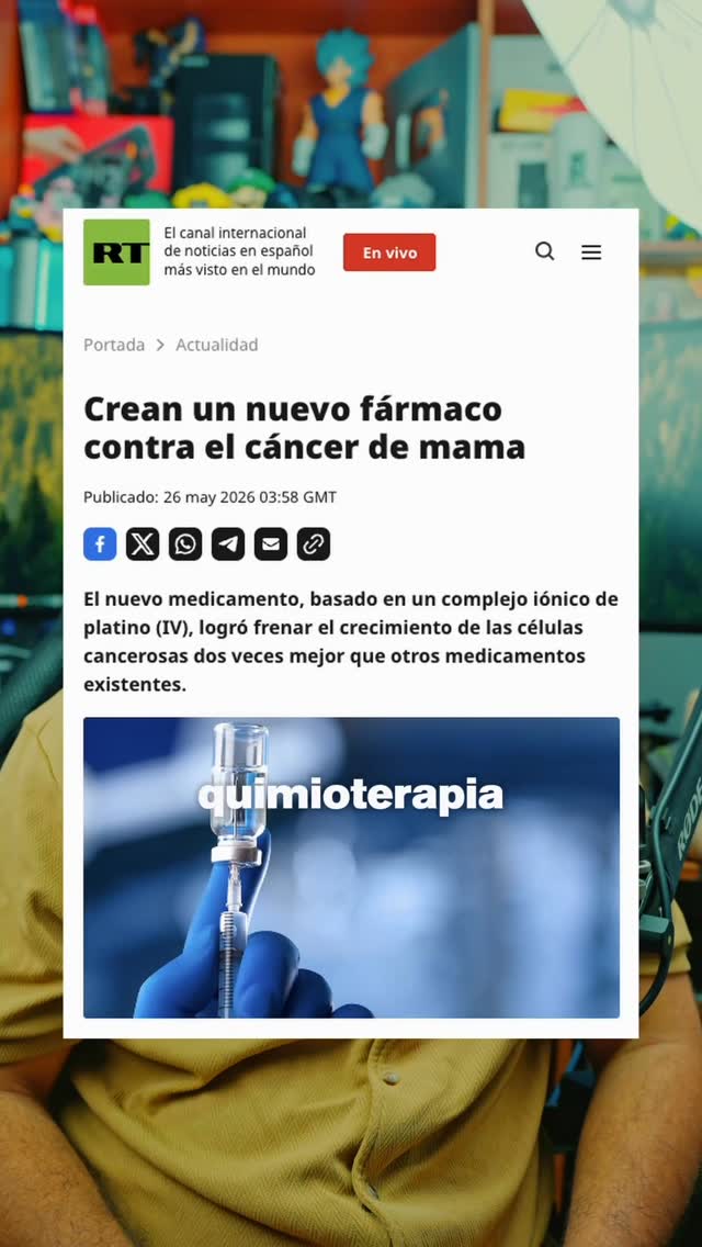 Crean un nuevo fármaco contra el cancér de mama #noticias #cancerdemama #medicina by @elchamodelpeloazul