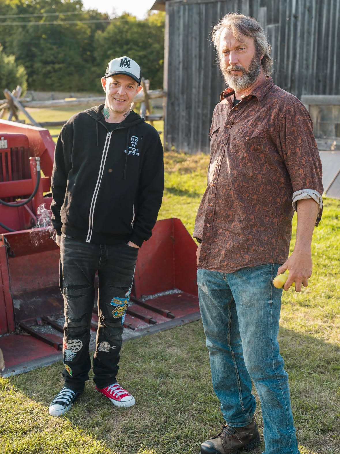 Great hanging with the incredible @deadmau5 on The Tom Green Farm you can watch now on @cravecanada And Joel I am@gonna drop in!! I will do it!! :) photo by @amandagreenphoto