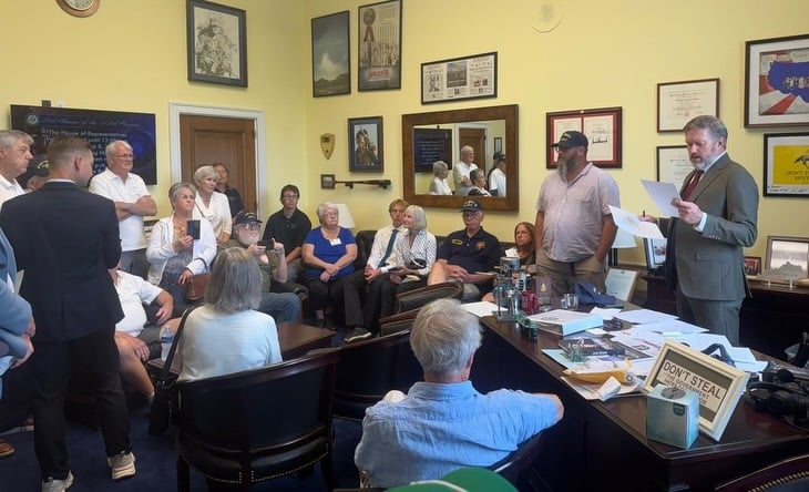 Thank you to the survivors of the USS Liberty for traveling to Washington, DC on the 59th anniversary of the attack.

Your courage to express the facts is the reason the tragedy of the USS Liberty will not be forgotten.

It was an honor to host you and to speak on your behalf.