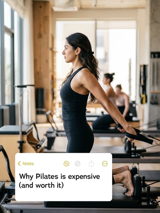 If you’ve ever thought“why is Pilates expensive?” 👀This is your answer ✨[pilates, pilates studio, pilates studio in Andheri, fyp, wellness, Pilates academy, pilates girls, pilates besties, explore, fitness, workout, health, offers] by @pilates.academy.andheri