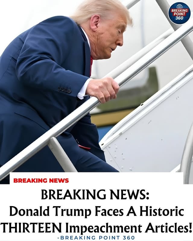 Donald Trump now faces an UNPRECEDENTED 13 articles of impeachment—a historic RECORD. Amid escalating fears over military actions and domestic law, global citizens are intensely watching what this means for DEMOCRACY and everyday families. Should he be removed from office? #BreakingPoint360 #TrumpImpeachment #USPolitics by @breakingpoint.360